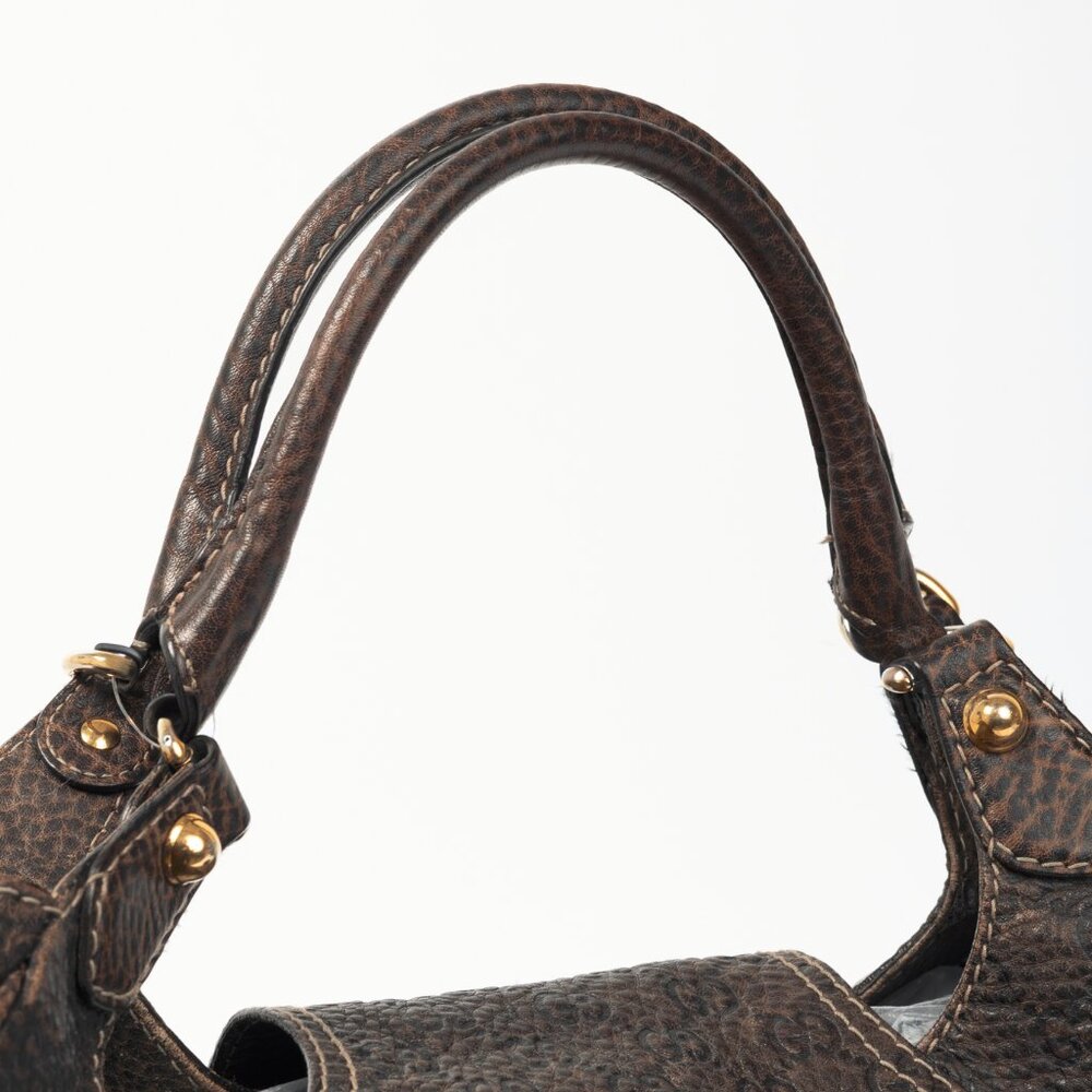 Gucci New Pelham Brown Guccissima Leather Large Shoulder Bag - Picture 6 of 13